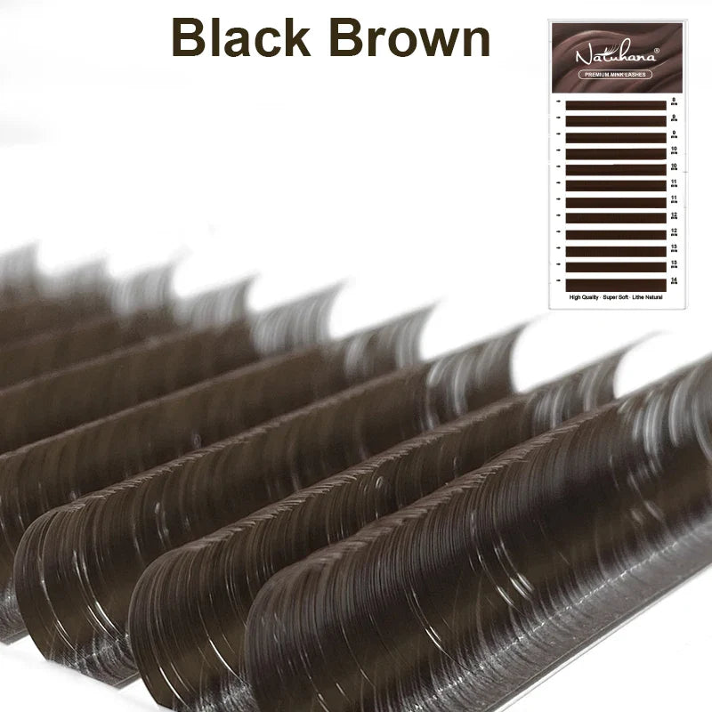Colored Individual Lash Extensions — Faux Mink | 11 Shades