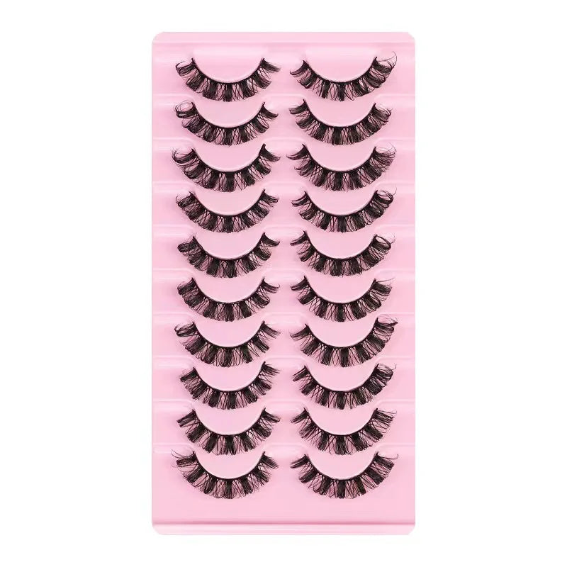 3D Mink Russian Strip Lashes — Dramatic Bold Look