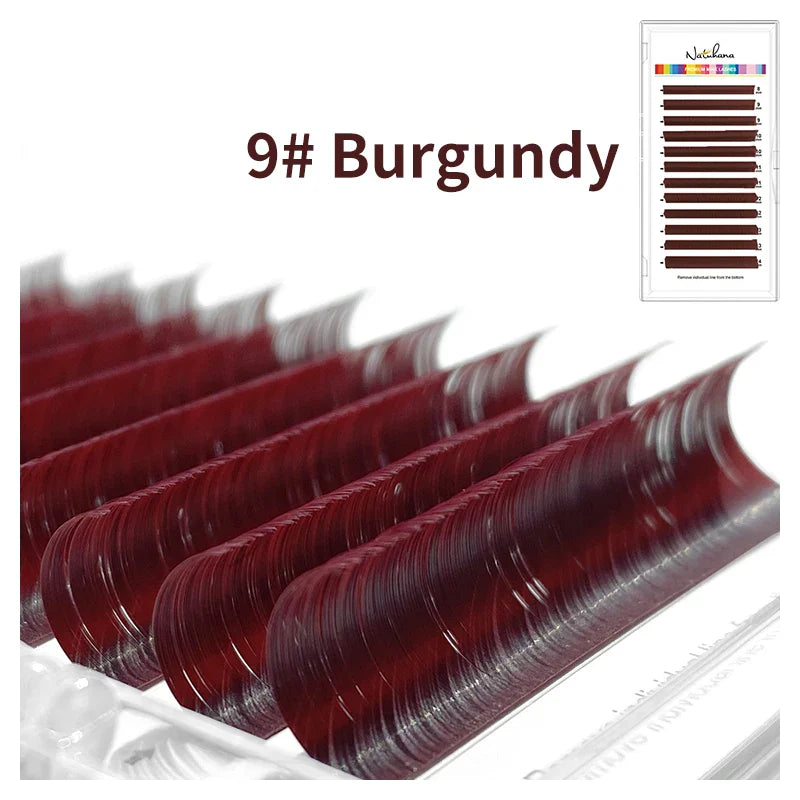 Colored Individual Lash Extensions — Faux Mink | 11 Shades