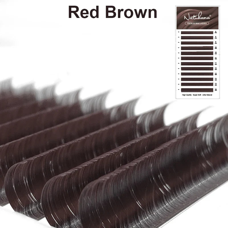 Colored Individual Lash Extensions — Faux Mink | 11 Shades