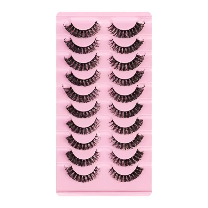 3D Mink Russian Strip Lashes — Dramatic Bold Look
