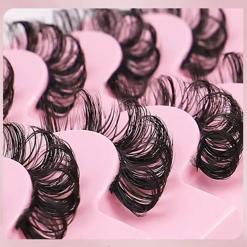 3D Mink Russian Strip Lashes — Dramatic Bold Look