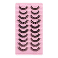 3D Mink Russian Strip Lashes — Dramatic Bold Look
