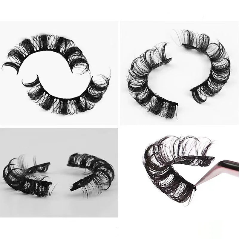 3D Mink Russian Strip Lashes — Dramatic Bold Look