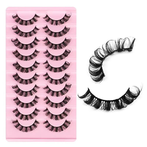 3D Mink Russian Strip Lashes — Dramatic Bold Look