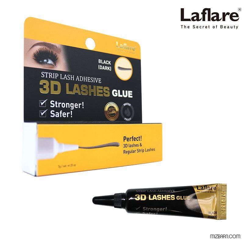 La Flare 3D Strip Lash Glue — 7g | Black & Clear